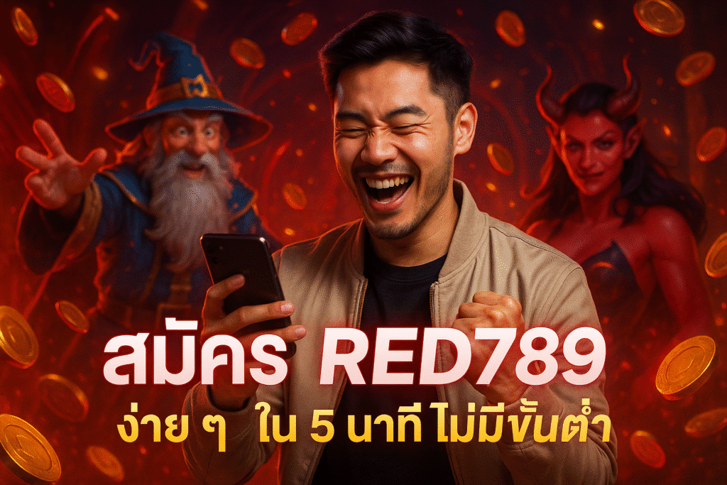 สมัคร RED789 ง่าย ๆ ใน 5 นาที ไม่มีขั้นต่ำ