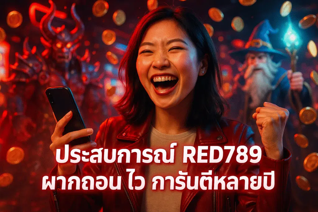 ประสบการณ์ RED789 ฝากถอนไว การันตีหลายปี