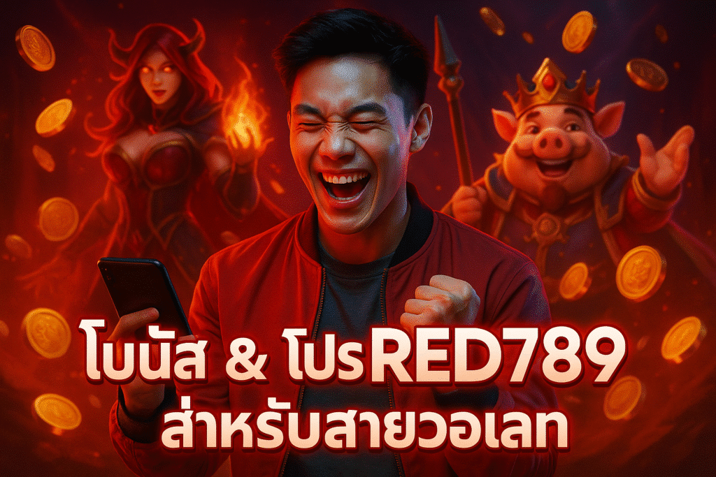โบนัส & โปร RED789 สำหรับสายวอเลท