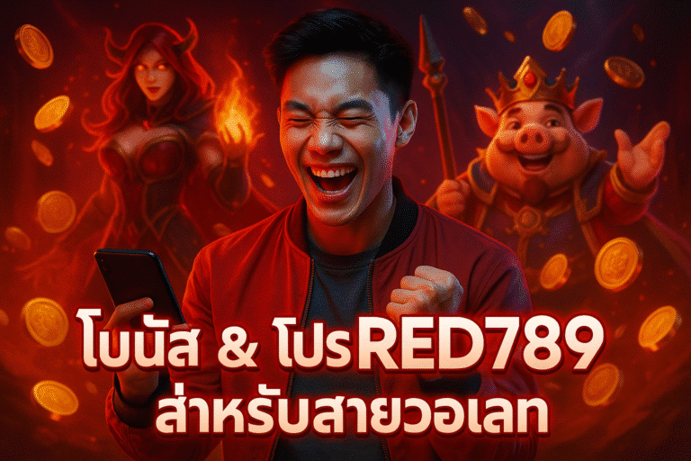 โบนัส & โปร RED789 สำหรับสายวอเลท