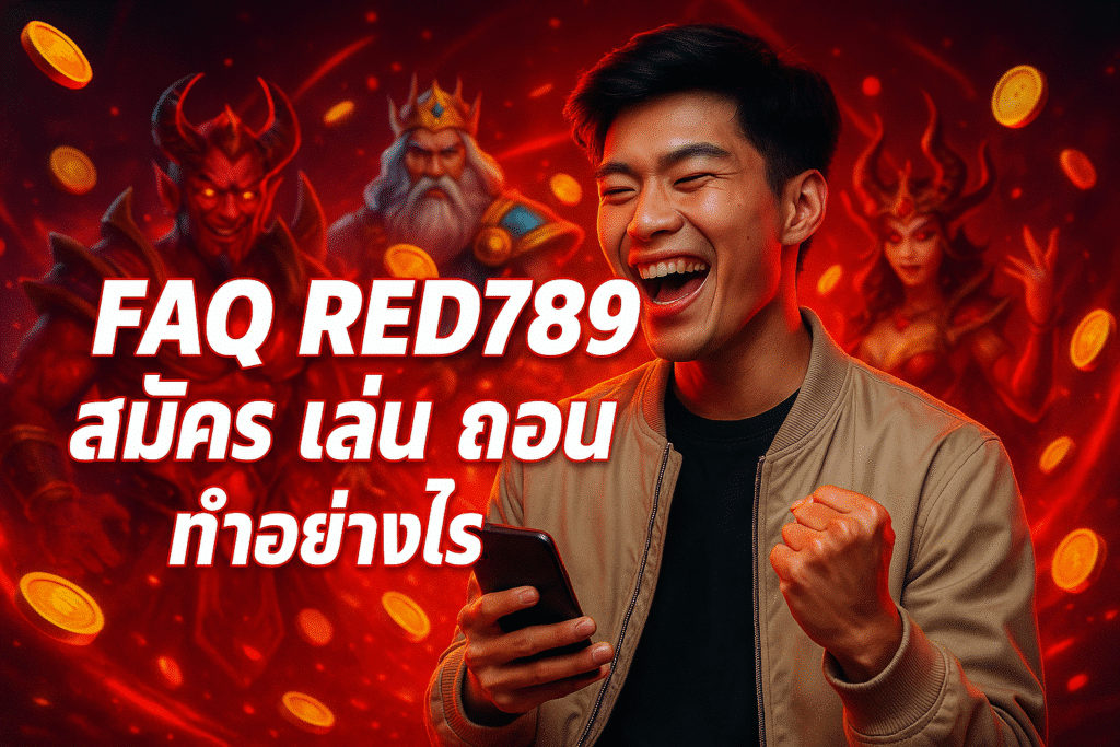 FAQ RED789 สมัคร เล่น ถอน ทำอย่างไร