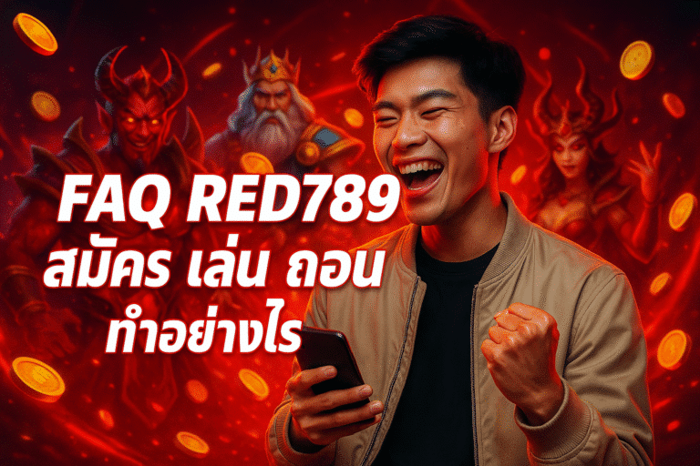 FAQ RED789 สมัคร เล่น ถอน ทำอย่างไร